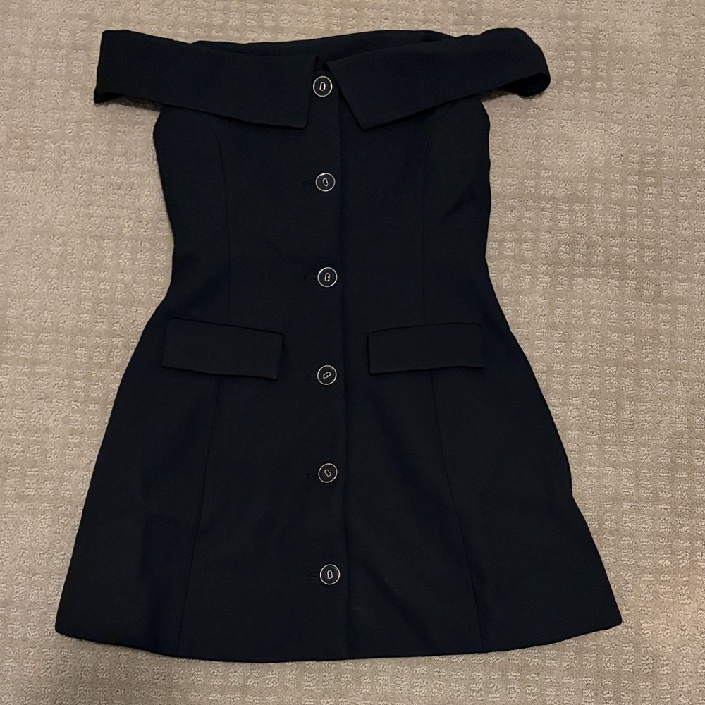 Elegant Black Off-Shoulder Dress